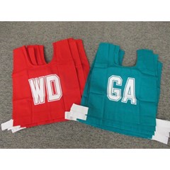 Netball Bibs - with court positions